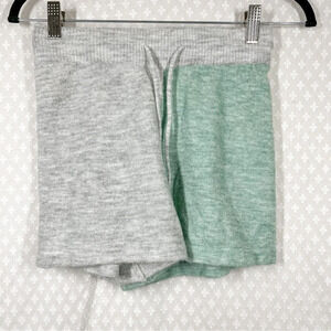 Anthropologie Saturday Sunday Grey Green‎ Color Block Knit Shorts